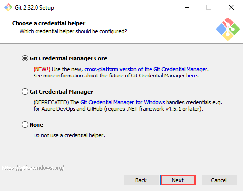 windows git credential manager
