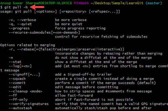 git pull origin master not merging